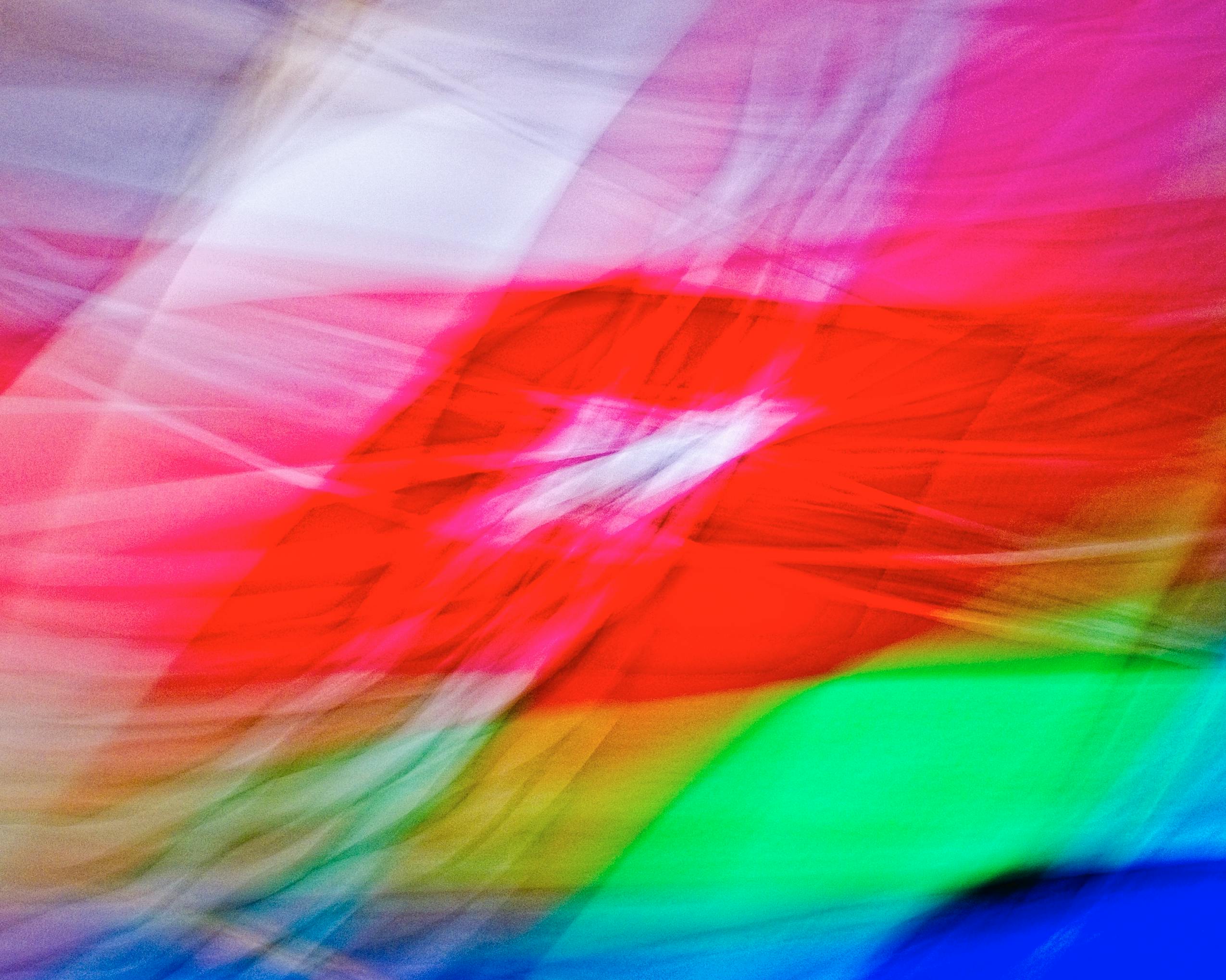 Verschwommene Rote Und Grüne Formen