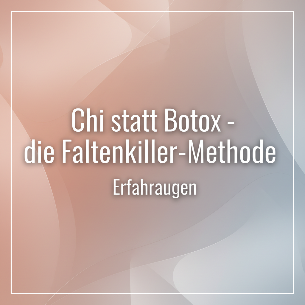 Chi statt Botox - die Faltenkiller-Methode Erfahrungen